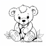 Comforting Teddy Bear Get Well Soon Coloring Pages 2