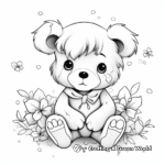 Comforting Teddy Bear Get Well Soon Coloring Pages 3