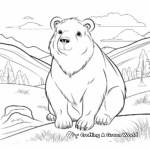 Comic Style Capybara Coloring Pages 2
