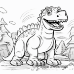 Community of Megalosaurus Coloring Page 4
