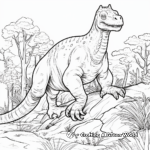 Compelling Iguanodon in Habitat Coloring Pages 4