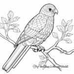 Complex Amur Falcon Coloring Pages for Adults 4