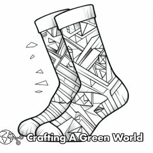 Crazy Socks Coloring Pages - Free &amp; Printable!