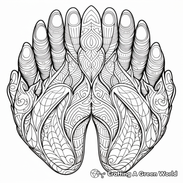 Bear Paw Coloring Pages - Free &amp; Printable!