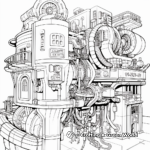 Complex Engineering Robot Coloring Pages 1