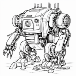 Complex Engineering Robot Coloring Pages 2