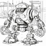 Complex Engineering Robot Coloring Pages 4
