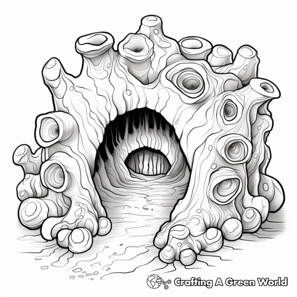 Geode Coloring Pages - Free &amp; Printable!