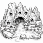 Complex Geode Formation Coloring Sheets 2