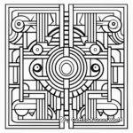 Complex Geometric Pattern Coloring Pages 1