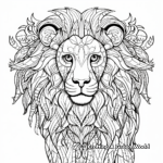 Complex Lion Coloring Pages for Advanced Colorers 1