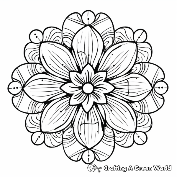 Mandala Flower Coloring Pages - Free &amp; Printable!