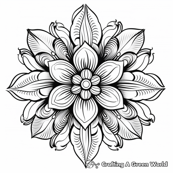 Mandala Flower Coloring Pages - Free &amp; Printable!