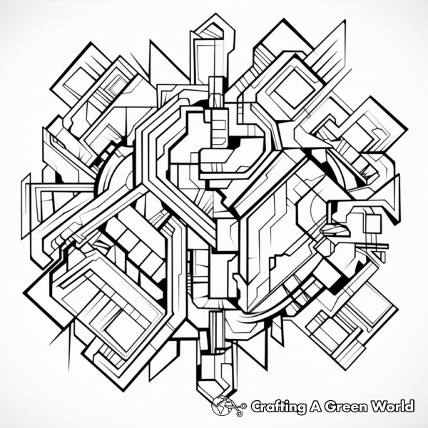 Geometric Coloring Pages - Free & Printable!