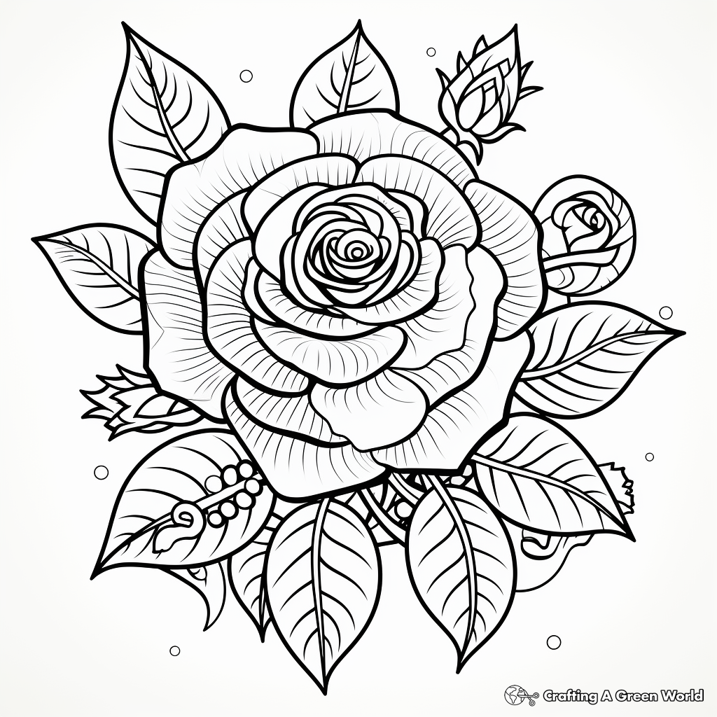 Hard Of Flowers Coloring Pages Free