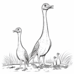 Compysognathus Family Coloring Pages for Kids 4
