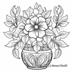 Container Gardening Mandala Coloring Pages 4