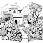 Contemporary Modern Garden Coloring Pages 2