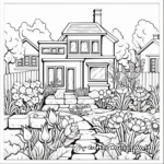 Contemporary Modern Garden Coloring Pages 4