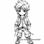 Cool Anime Characters Coloring Pages 1