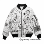 Cool Bomber Jacket Coloring Pages 2