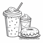 Cool Iced Coffee Coloring Pages 2