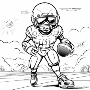 Cool September Football Season Coloring Pages 2