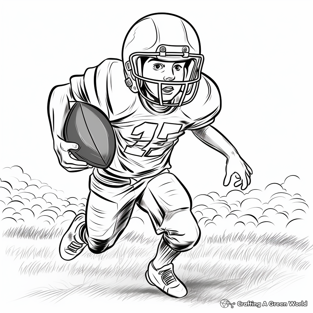 Cool September Football Season Coloring Pages 3
