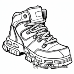 Cool Skateboarding Shoe Coloring Pages 3