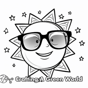 Sun, Moon, and Stars Coloring Pages - Free &amp; Printable!