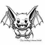 Cool Vampire Bat Wings Coloring Pages 1