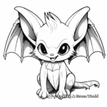 Cool Vampire Bat Wings Coloring Pages 2