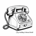 Cordless Telephone Coloring Pages 1