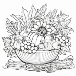 Cornucopia Extravaganza Coloring Pages for Adults 2
