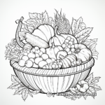 Cornucopia Extravaganza Coloring Pages for Adults 3
