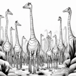 Corythosaurus Herd Coloring Pages 3