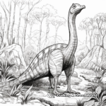 Corythosaurus in its Natural Habitat Coloring Pages 2