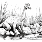 Corythosaurus in its Natural Habitat Coloring Pages 3