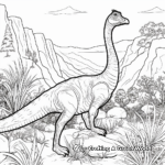 Corythosaurus in its Natural Habitat Coloring Pages 4