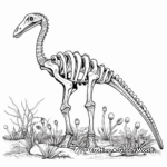 Corythosaurus Skeleton Coloring Pages 1