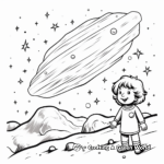 Cosmic Comet and Stars Coloring Pages 1