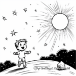 Cosmic Comet and Stars Coloring Pages 4