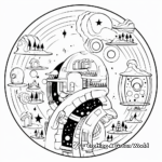 Cosmic Phenomena: Black Hole Coloring Pages 3
