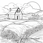 Countryside Haystack Coloring Pages 1
