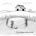 Countryside Haystack Coloring Pages 3