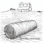 Countryside Haystack Coloring Pages 4
