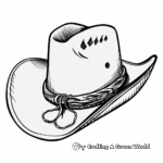 Cowboy Hat with Bandana Coloring Pages 3