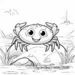 Crab Coloring Pages for Kids 1