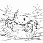Crab Coloring Pages for Kids 4