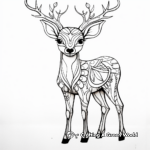 Creative Abstract Deer Coloring Pages 3